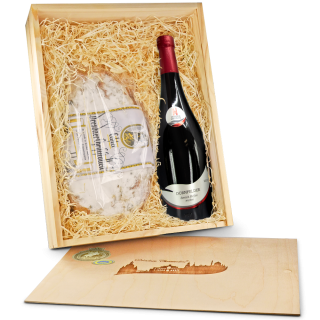 Präsentbox "Stollen & Dornfelder Wein"