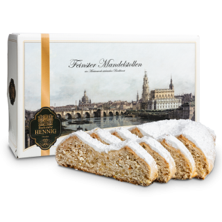 750g Edler Mandelstollen in Geschenkkarton 750g Edler Mandelstollen in Geschenkkarton
