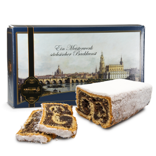 1000g Edler Mohnstollen in Geschenkkarton