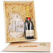 Dresdner Christstollen und Champagner als Geschenke Set