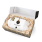 1500g Original Dresdner Christstollen ® in Geschenkkarton - geöffnete Box mit Stollen in Holzwolle