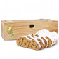 750g Christstollen in Premium-Holztruhe